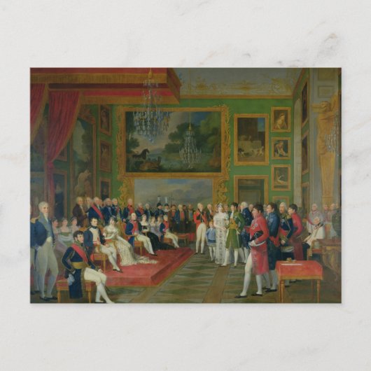 Het huwelijk tussen Eugene de Beauharnais Briefkaart (Voorkant)