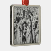 Het huwelijk tussen Henry VI en Margaret van Anjou Metalen Ornament (Rechts)