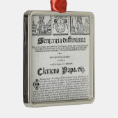 Het huwelijk tussen Henry VIII en Catherine Aragon Metalen Ornament (Rechts)