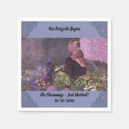 Het huwelijk tussen Napkins en Fairytale Theme Servet