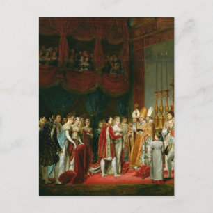 Het huwelijk tussen Napoleon I en Marie Briefkaart