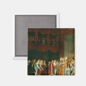Het huwelijk tussen Napoleon I en Marie Magneet (Voorkant / Achterkant)