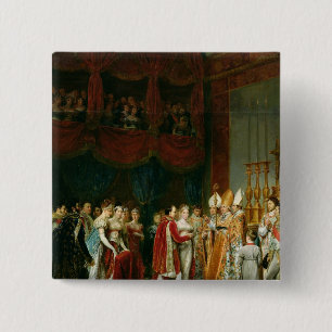 Het huwelijk tussen Napoleon I en Marie Vierkante Button 5,1 Cm