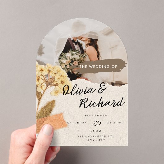 Het huwelijk van acryl uitnodigingen (Insitu (Draagbaar))