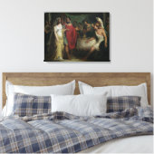 Het huwelijk van Alexander de Grote en Roxana Canvas Afdruk (Insitu (Slaapkamer))