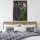 Het huwelijk van Arnolfini (door Jan van Eyck) Canvas Afdruk (Insitu (Slaapkamer))
