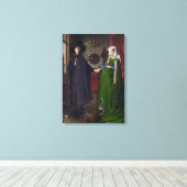 Het huwelijk van Arnolfini (door Jan van Eyck) Canvas Afdruk (Insitu (Houten vloer))