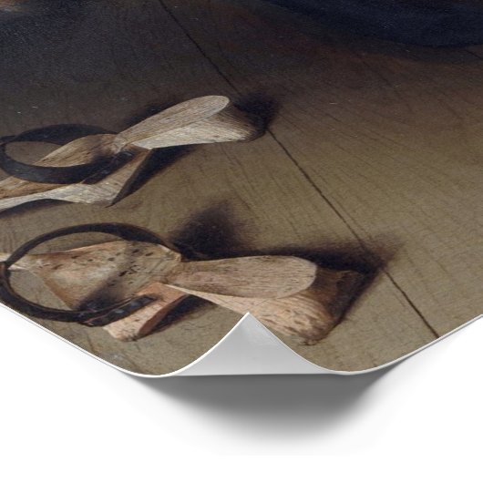 Het huwelijk van Arnolfini (door Jan van Eyck) Poster (Hoek)