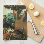 Het huwelijk van Cana door Andrea Boscoli, renaiss Theedoek (Quarter Fold)