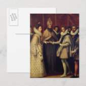 Het huwelijk van Catherine de Medici Briefkaart (Voorkant / Achterkant)