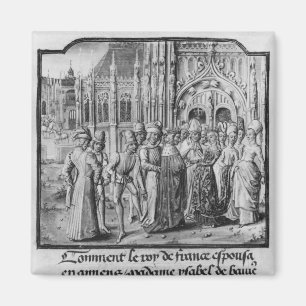 Het huwelijk van Charles VI King of France Magneet