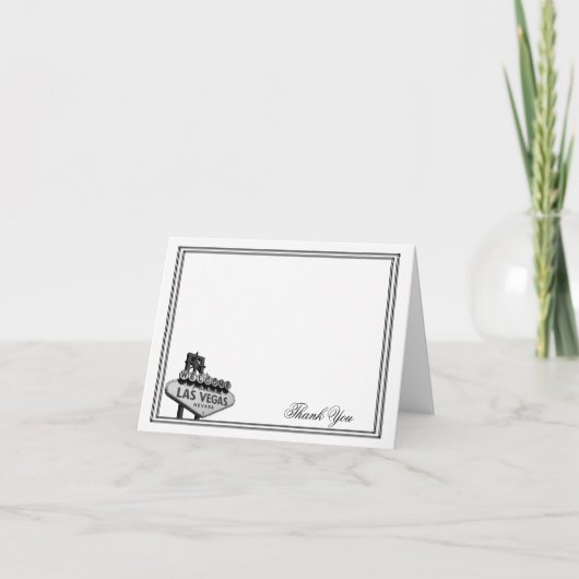 Het Huwelijk van de Bestemming van Las Vegas dankt Bedankkaart (Voorkant)