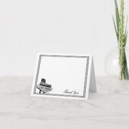 Het Huwelijk van de Bestemming van Las Vegas dankt Bedankkaart