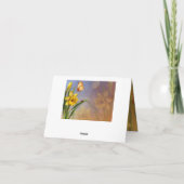 Het Huwelijk van de Bloem en van de Knop van de Bedankkaart (Achterkant)