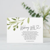 Het huwelijk van de bruiloft goed voor het buitenz informatiekaartje (Staand voorkant)