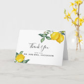 Het Huwelijk van de citroen dankt u kaardt Kaart (Gele Bloem)
