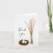 Het Huwelijk van de Eieren van het Nest van de Bedankkaart (Voorkant)