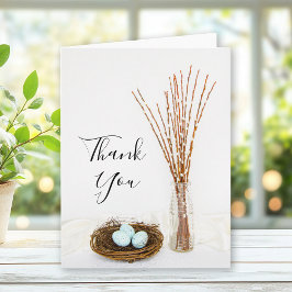 Het Huwelijk van de Eieren van het Nest van de Bedankkaart