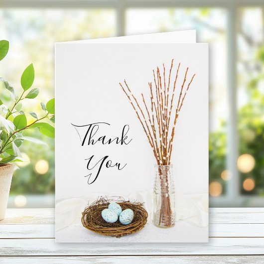 Het Huwelijk van de Eieren van het Nest van de Bedankkaart