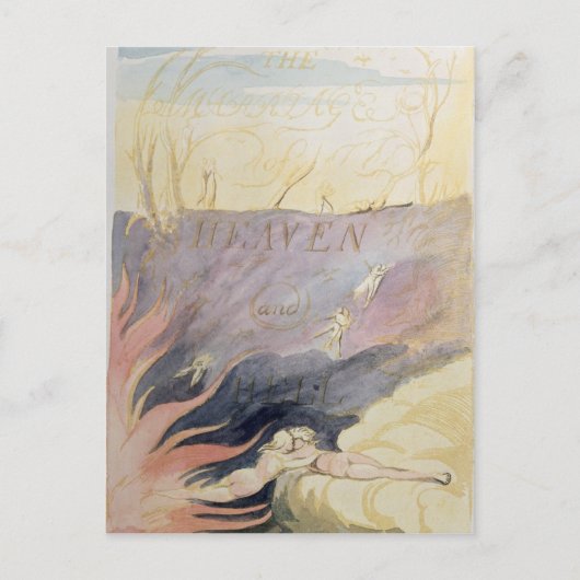Het huwelijk van de hemel en de hel briefkaart (Voorkant)