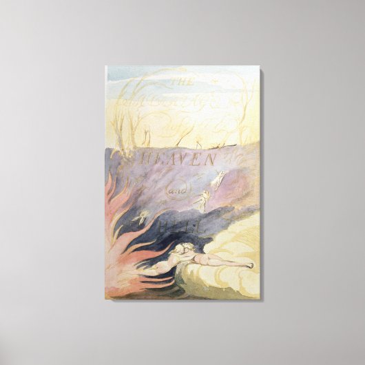 Het huwelijk van de hemel en de hel canvas afdruk (Voorkant)