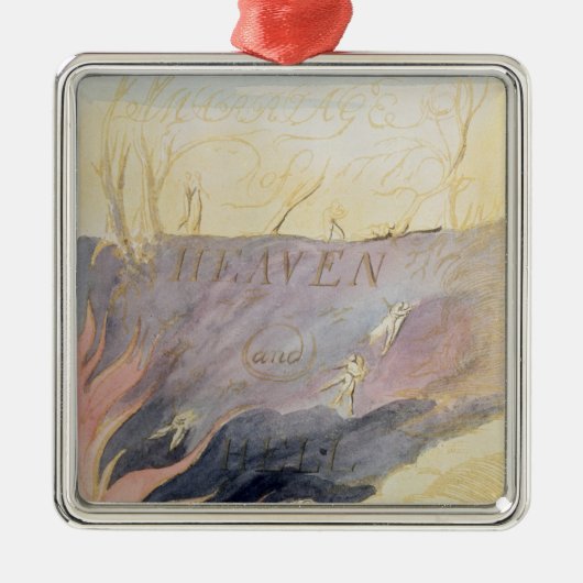 Het huwelijk van de hemel en de hel metalen ornament (Voorkant)