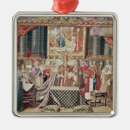 Het huwelijk van de koning metalen ornament (Voorkant)