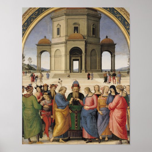 Het huwelijk van de Maagd, 1500-04 Poster (Voorkant)