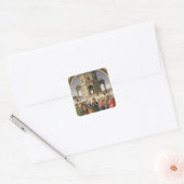 Het huwelijk van de Maagd, 1500-04 Vierkante Sticker (Envelop)