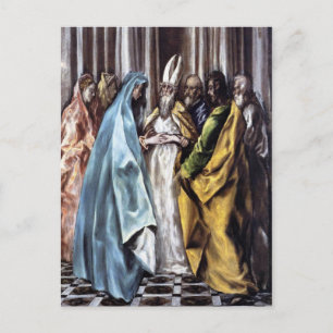 Het huwelijk van de Maagd Briefkaart