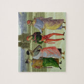 Het huwelijk van de Maagd, de details van vier man Legpuzzel (Verticaal)