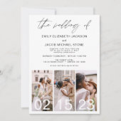 Het huwelijk van de minimalistische foto Elegant S Kaart (Voorkant)