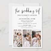 Het huwelijk van de minimalistische foto Elegant S Kaart (Voorkant)