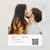 Het huwelijk van de minimalistische QR-code Eenvou (Achterkant)