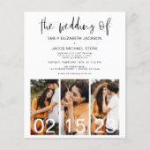 Het huwelijk van de minimalistische QR-code Eenvou (Voorkant)