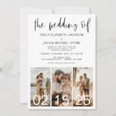 Het huwelijk van de minimalistische QR-code Eenvou Kaart (Voorkant)