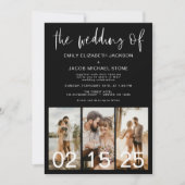 Het huwelijk van de minimalistische QR-code Eenvou Kaart (Voorkant)