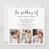 Het huwelijk van de minimalistische QR-code Eenvou Kaart (Voorkant)