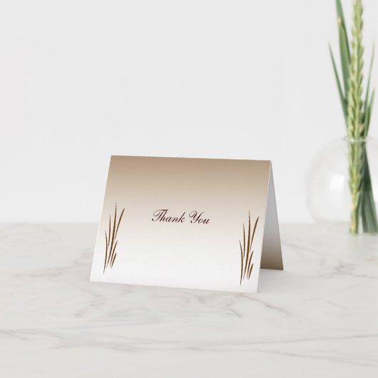 Het Huwelijk van de Oogst van de herfst dankt u Bedankkaart (Voorkant)