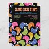 Het Huwelijk van de Partij van de Vrijgezellin van Kaart (Voorkant / Achterkant)