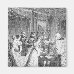 Het huwelijk van de prinses Charlotte van Magneet