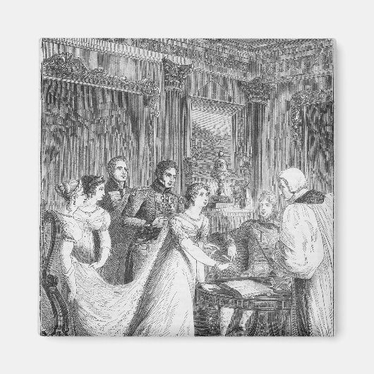 Het huwelijk van de prinses Charlotte van Magneet (Voorkant)