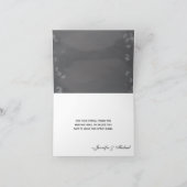 Het Huwelijk van de Sneeuwvlok van het bord dankt Bedankkaart (Binnen)