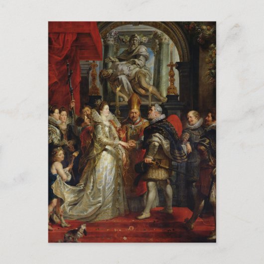 Het huwelijk van de Volmacht Briefkaart (Voorkant)