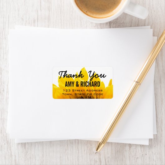 Het Huwelijk van de zonnebloem dankt u het Etiket  (Insitu)