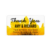 Het Huwelijk van de zonnebloem dankt u het Etiket  (Voorkant)