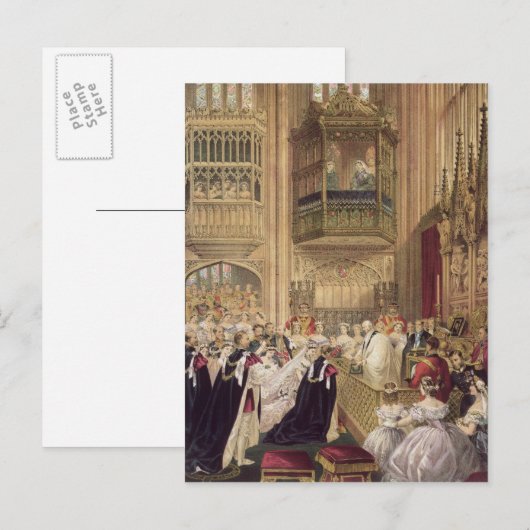 Het huwelijk van Edward VII Briefkaart (Voorkant / Achterkant)