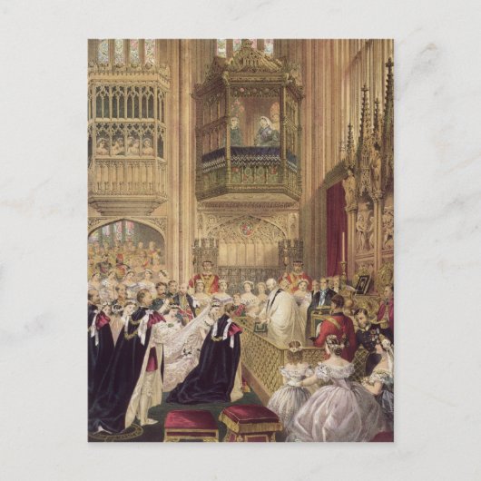 Het huwelijk van Edward VII Briefkaart (Voorkant)