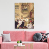 Het huwelijk van Edward VII Canvas Afdruk (Insitu (Woonkamer))