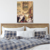 Het huwelijk van Edward VII Canvas Afdruk (Insitu (Slaapkamer))